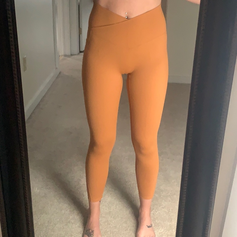 Burnt orange pocket legging
